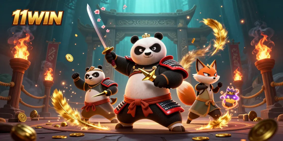 Engaging scene of 11WIN casino action showcasing vibrant 3D characters and dramatic gaming elements