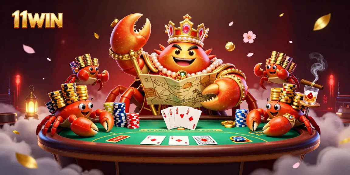 Experience thrilling gameplay with the 11WIN crab emperor and poker excitement!