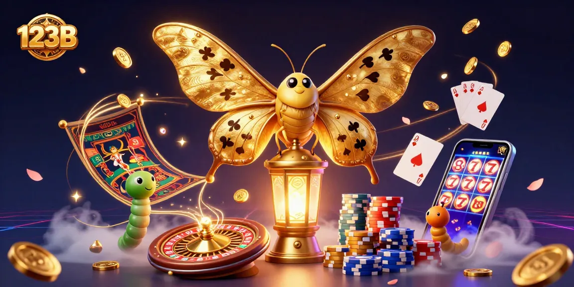 Experience winning possibilities at 123B with captivating casino scenes and vibrant 3D elements.
