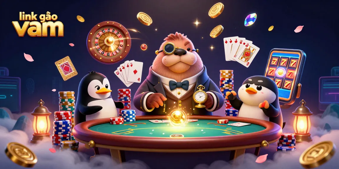Experience thrilling gameplay with link vào vmax, featuring vibrant characters and dynamic casino elements in a stunning 3D scene.
