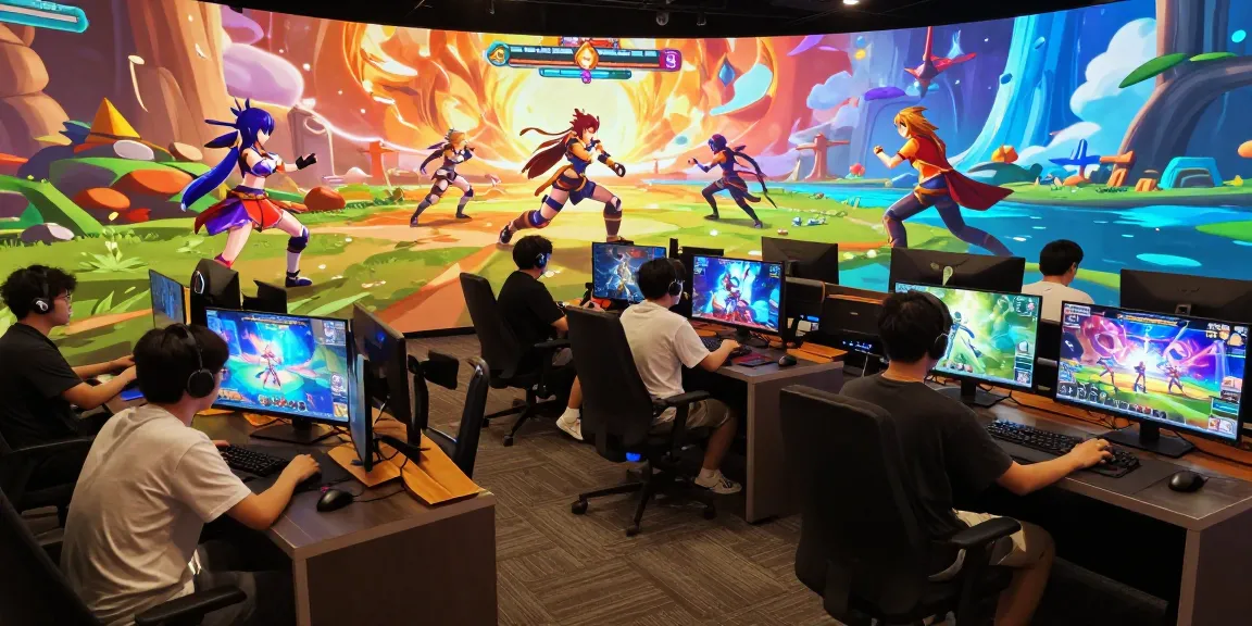 Players enjoying hentaigames in a vibrant online gaming environment