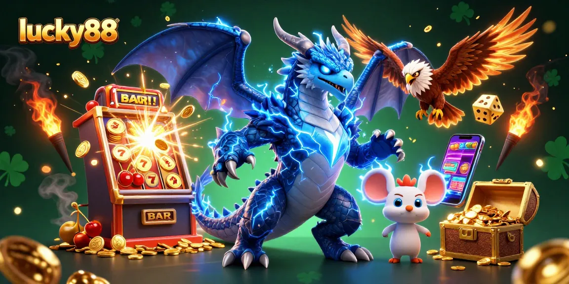 Win big at lucky88 with a thrilling 3D casino adventure featuring dynamic characters and vibrant game elements.