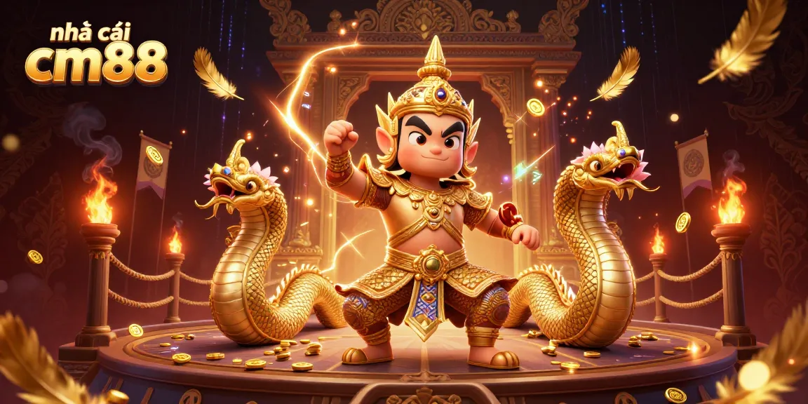 Experience thrilling action at nhà cái cm88 with vibrant gambling-themed 3D illustration.