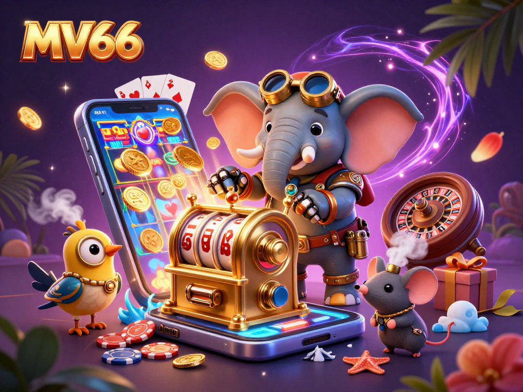 Spin golden jackpot reels and win big with MV66! Experience vibrant 3D casino gaming.