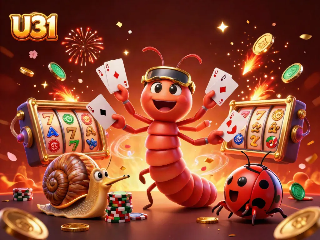 Experience the thrill of U31 online casino with vibrant characters and dynamic gaming elements.