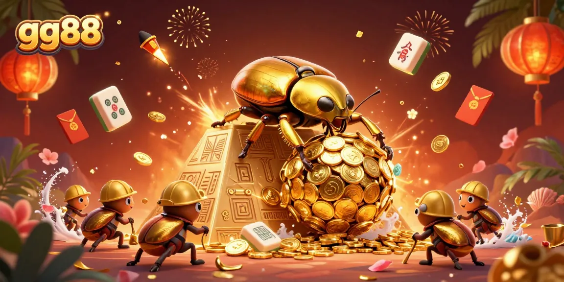 Win big with gg88 in a vibrant 3D casino illustration showcasing fun and excitement.