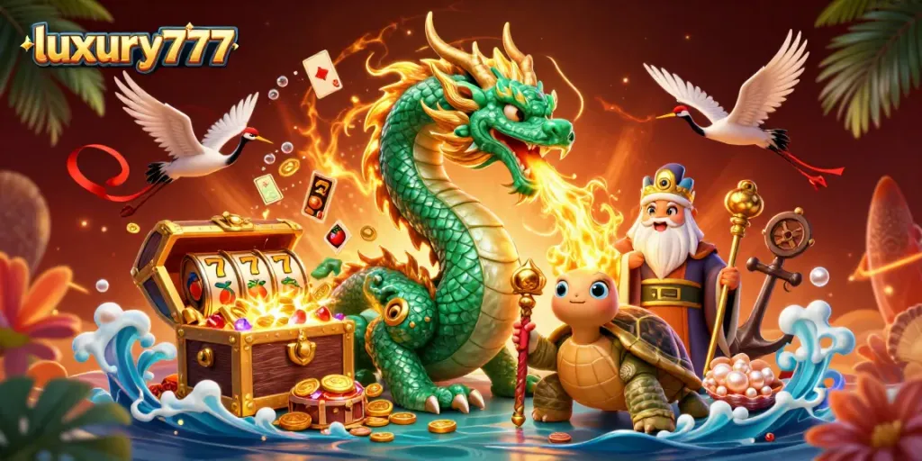 Experience the thrilling casino atmosphere of luxury777 with exciting slot elements and mystical characters.