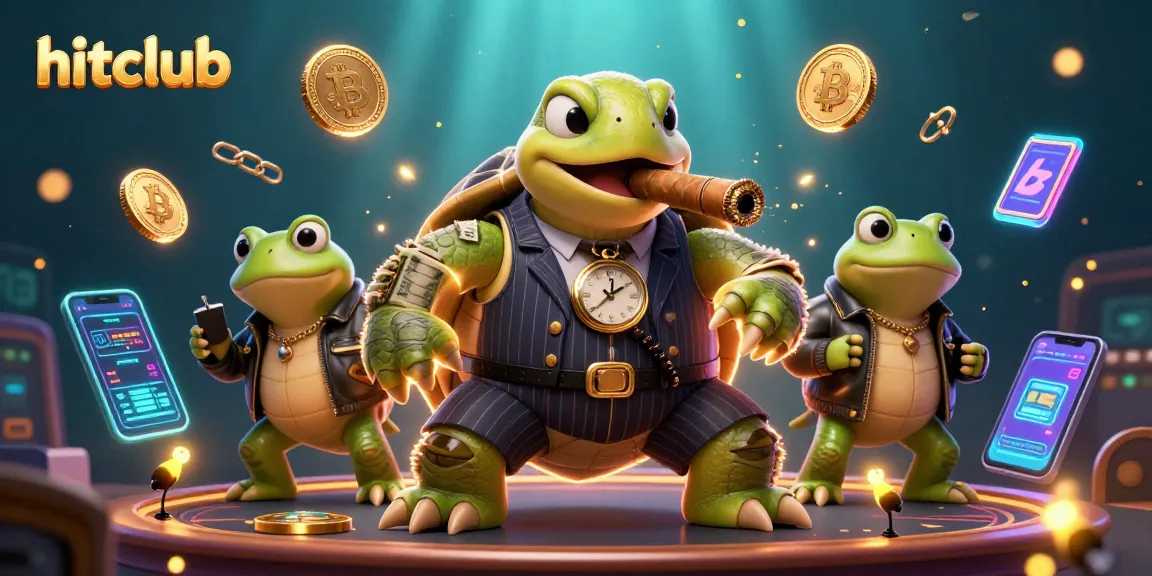 Join the fun at hitclub as a snapping turtle and bullfrogs light up the casino experience.