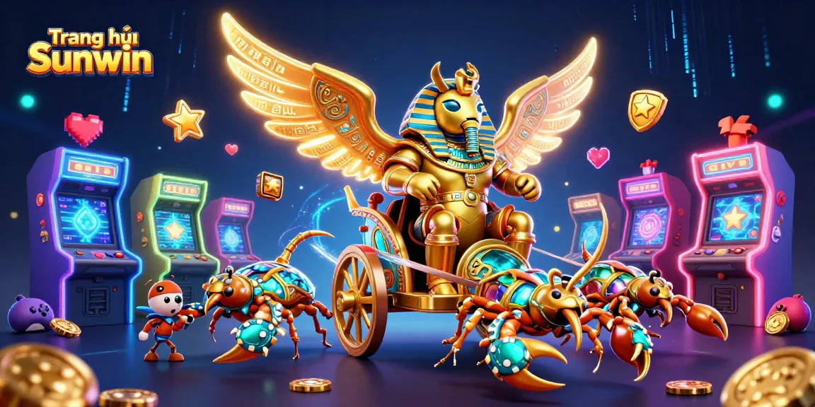 Engage in thrilling gameplay on Trang chủ Sunwin, surrounded by vibrant casino-themed elements and characters.