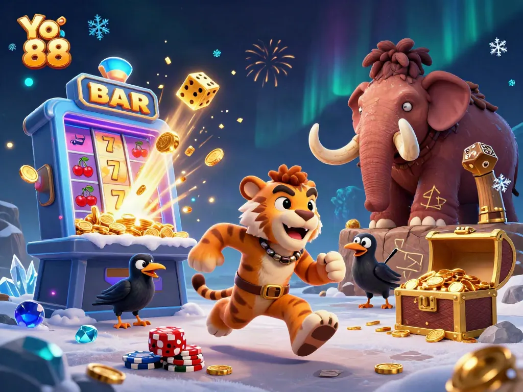 Experience the thrill of Yo 88 as a caveman duo operates a prehistoric casino bursting with jackpot opportunities.