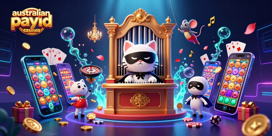 Experience the excitement of australian payid casinos with this vibrant 3D casino illustration featuring unique gaming elements.