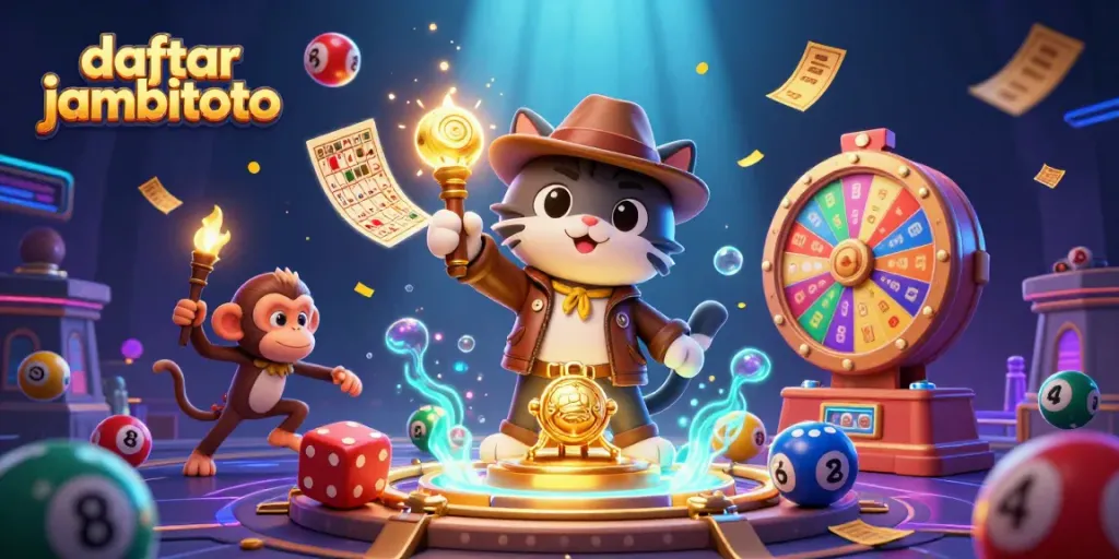 Join the excitement with daftar jambitoto as the explorer cat discovers hidden treasures in a casino!