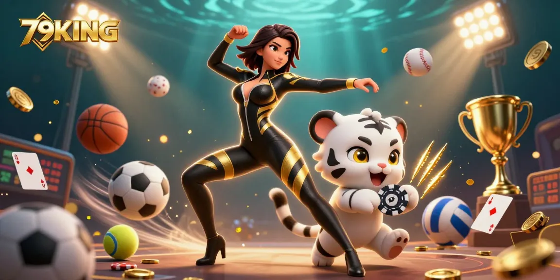 Experience thrilling gameplay at 79KING with a realistic casino scene featuring exciting gambling elements and lively action.