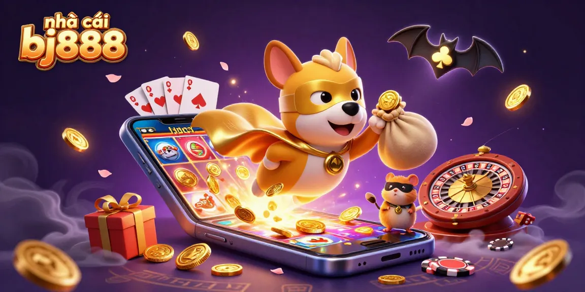 Experience the excitement of nhà cái bj888 with colorful slot games and captivating characters.
