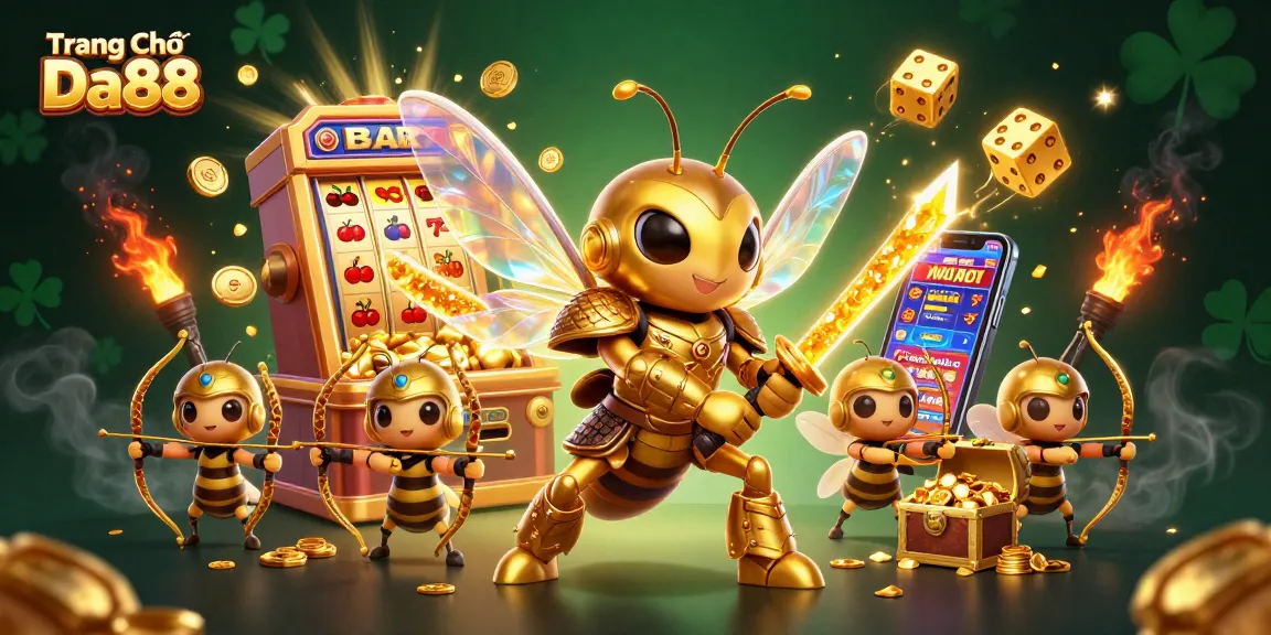 Engage with the thrilling gameplay at Trang Chủ Da88 featuring vibrant casino elements and characters.