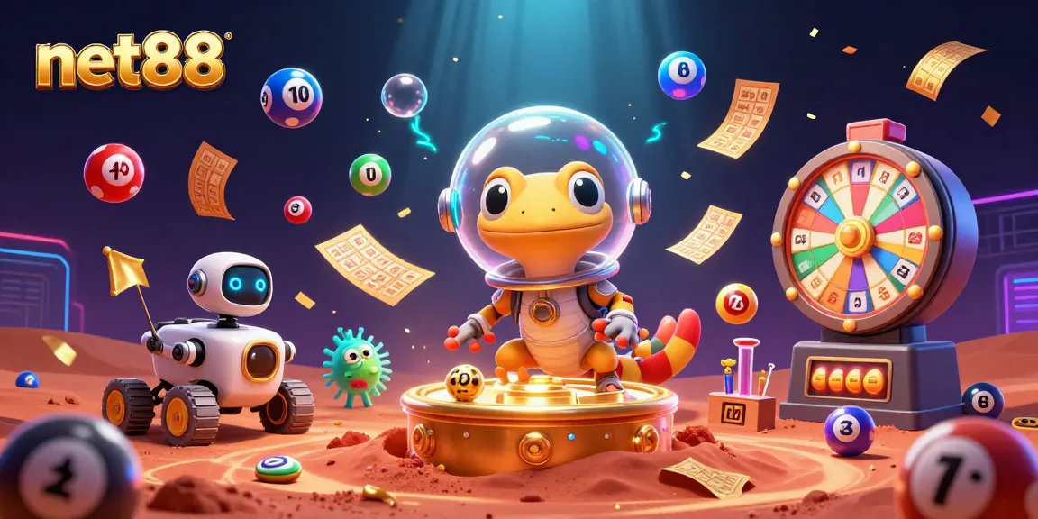 Experience thrilling wins with net88 as a Martian gecko uncovers a hidden casino in a vibrant 3D scene.