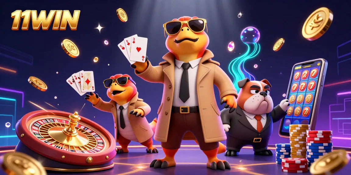 Experience the thrill of winning at 11WIN with three raptors hilariously sneaking into a VIP casino.